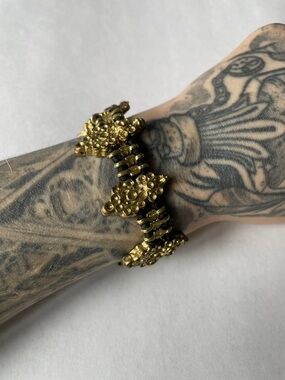 Vintage Gold and Black Bracelet